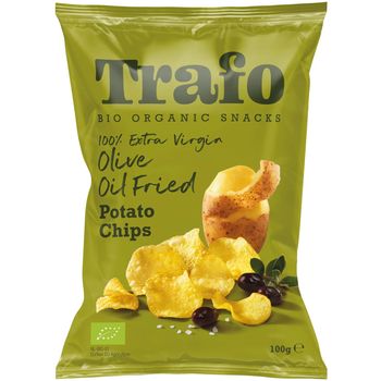 Trafo Organic Potato Chips fried in Virgin Olive Oil 100g