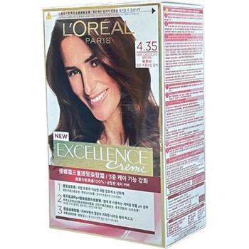 Loreal Par Is Excellence Creme 4.35 Dark Chocolate Brown