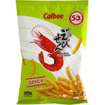 Calbee Spicy Flavor Prawn Crackers 70g