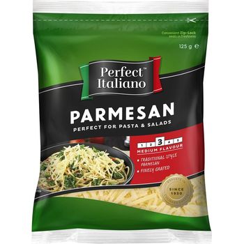 Perfect Italiano Shredded Parmesan 125g