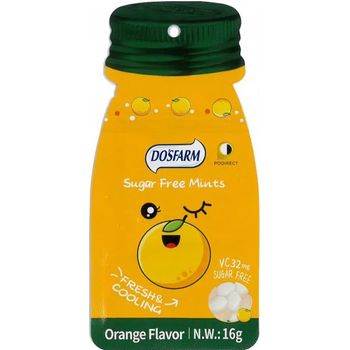 Dosfarm Sugar Free Mints Orange Packet 16g x 15 Packs