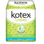 Kotex Breathable Fresh Liners Unscented Regular