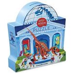 Crocodile Creek Day At The Museum Dinosaur 48 Piece Jigsaw Floor Puzzle Large 18" X 24" Size For Kids Ages 4 Years And Up