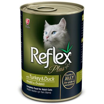 Reflex Plus Canned Cat Pate with Turkey And Duck 400g