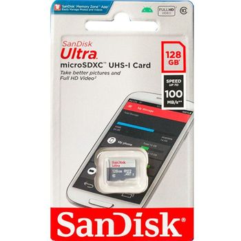 SanDisk Ultra microSDXC Memory Card 128GB 100MB/s Class 10 UHS-I