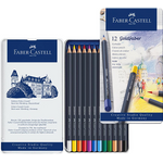 Faber-Castell Creative Studio Goldfaber Wood Cased Color Pencils Tin 12 Count