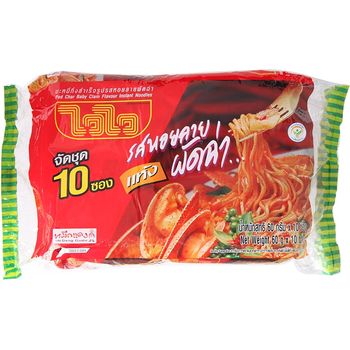 Wai Wai Instant Noodles Pad Char Baby Clam 60g Pack Of 10