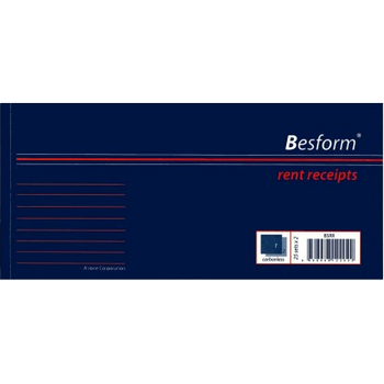 Besform Rent Receipts Carbonless 25 Sets x 2