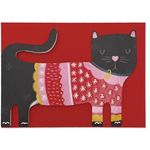 Raspberry Blossom Black Cat in Christmas Jumper