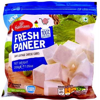 Haldiram's Frozen Fresh Paneer Cubes 200g