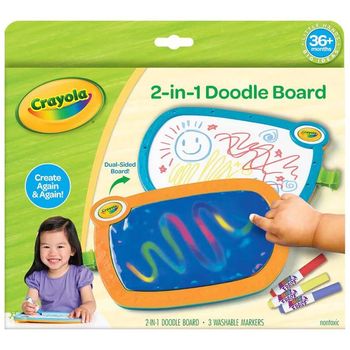 Crayola Young Kids 2-in-1 Doodle Board Markers