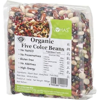 Lohas Organic High Energy Five Color Beans 500g