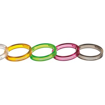 FSA Polycarbonate Headset Spacers 5mm Transparent