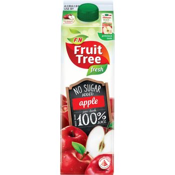F&N Fruit Tree Apple Juice No Sugar 1l