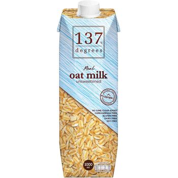 137 Degrees Unsweetened Oat Milk 1l