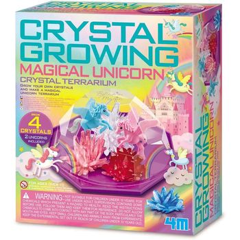 4M Crystal Growing Magical Unicorn Crystal Terrarium