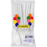 Family Plastic Spoon BIG 12pcs
