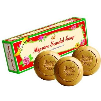Mysore Sandal Soap Premium Box Of Three Large Bars 3 x 150g