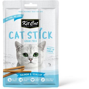 Kit Cat Grain Free Cat Stick Salmon And Scallop 15g