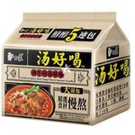 Baixiang Instant Noodle Artificial Spicy Beef Soup Flavour 5 x 111g