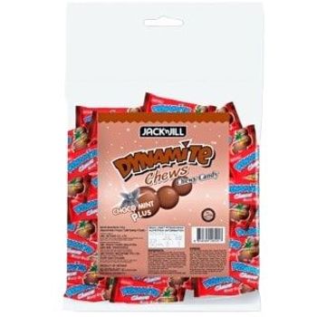 Jack 'n Jill Dynamite Mengunyah Choco Mint Plus Pek Gula-gula 150 x 5g