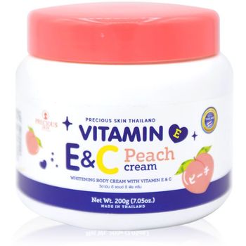 Precious Skin Vitamin E&C Peach Body Cream 200g