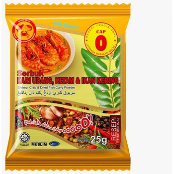 Cap O Shrimp Curry Powder Crab Dried Fish 25g