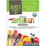 Deebee's Organic Frozen Juice Bars Grape Strawberry And Tropical Fruit Popsicles 45g