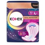 Kotex Total Protection Overnight Wing 32cm 12pcs