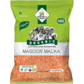 24 Mantra Organic Masoor Malka 500g