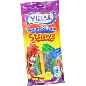 Vidal Cannucce Sour Multicolor Frizz 100g