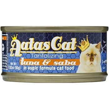 Aatas Cat Canned Food Tantalizing Tuna And Saba In Aspic 80g