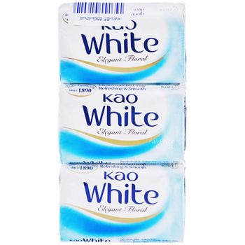 Kao White Soap Bar Elegant Floral 3 x 85g