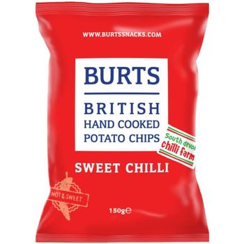 Burt's British Hand Cooked Potato Chips sweet chilli 150g