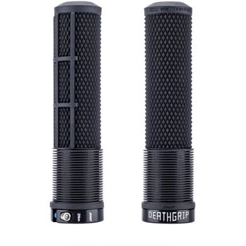 DMR Death Grip 2 Flangeless Grips Thick Lock On Black