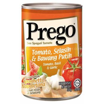Prego Pasta Sauce - Tomato, Basil & Garlic 300g