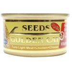 Seeds Golden Cat Canned Food Tuna Light Meat Chicken And Cheese 80g