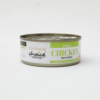 Platinum Choice Canine Pate Chicken Cheese And Vegetables 125g