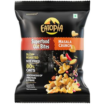 Eatopia Superfood Oat Bites Masala Crunch 50g