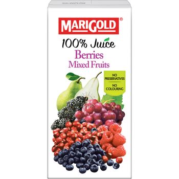Marigold 100 Packet Juice Berries Mixed Fruits 1L