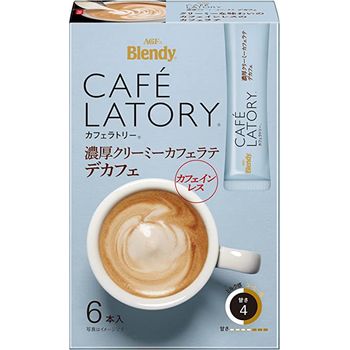 AGF Cafe Latory Rich Creamy Cafe Latte Decaf 60g