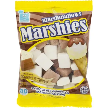 Marshies Chocolate And Vanilla Marshmallows 80g