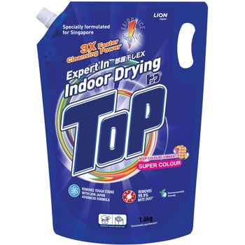 Top Concentrated Liquid Detergent Refill Super Colour 1.6kg