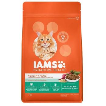 Iams Adult Chicken And Salmon Cat Food 3kg
