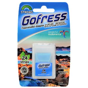 Gofress Peppermint Gum Strips 24pcs