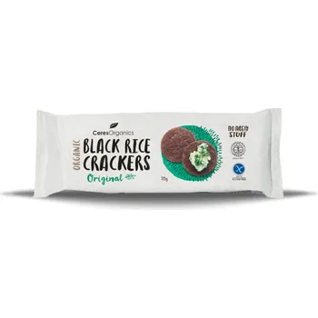 Ceres Organics Black Rice Crackers Original 115g