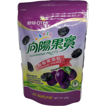 Oter Organic Prunes 200g