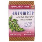 Auromere Ayurvedic Bar Soap Himalayan Rose 78g