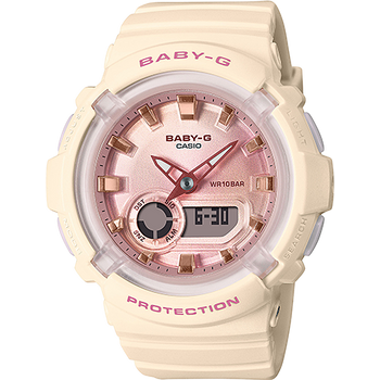 Casio Baby-g Analog Digital La Street Watch Biege