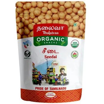 Thalaivaa Organic Snacks Seedai No Preservatives 170g